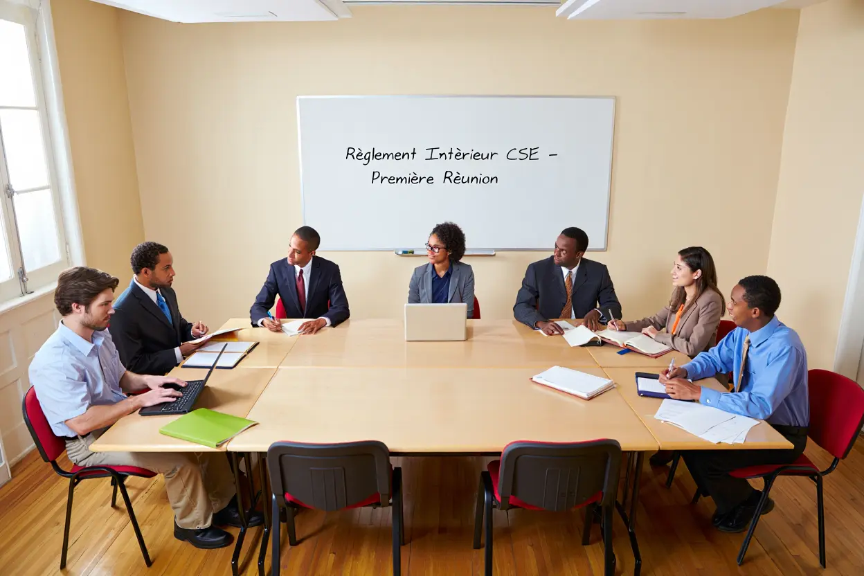 Adoption du règlement intérieur du CSE lors de la première séance