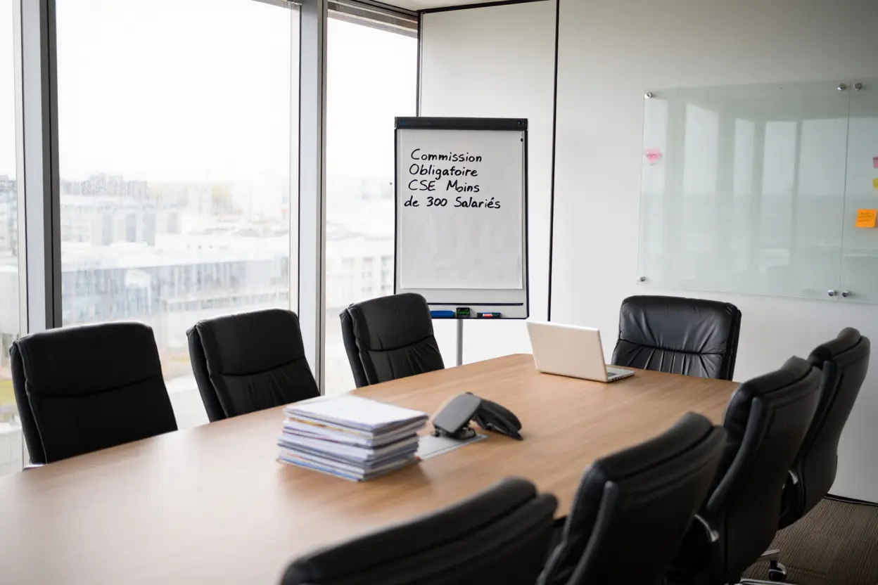 Réunion de commission CSE en entreprise