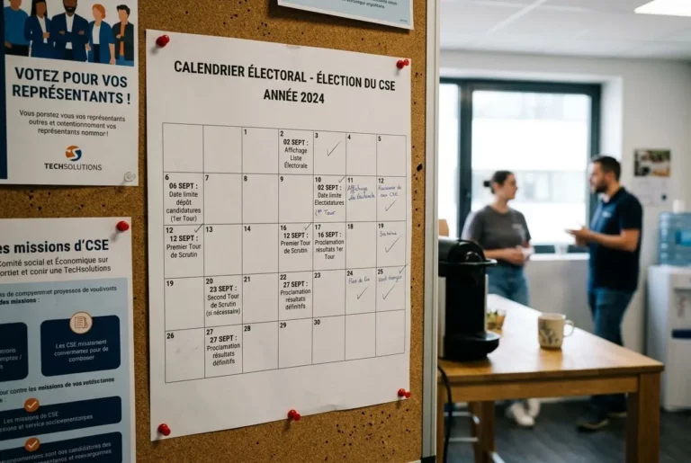 Calendrier élection CSE : étapes clés et délais légaux