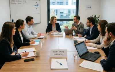 Absence du secrétaire du CSE : cas d&rsquo;absence et carence